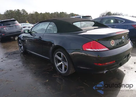 2008 BMW 650I z USA, uszkodzony, nr VIN WBAEB535X8CX63638